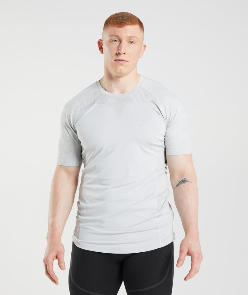 Men\'s Gymshark 315 T-Shirts Light Grey | CA DA03N7